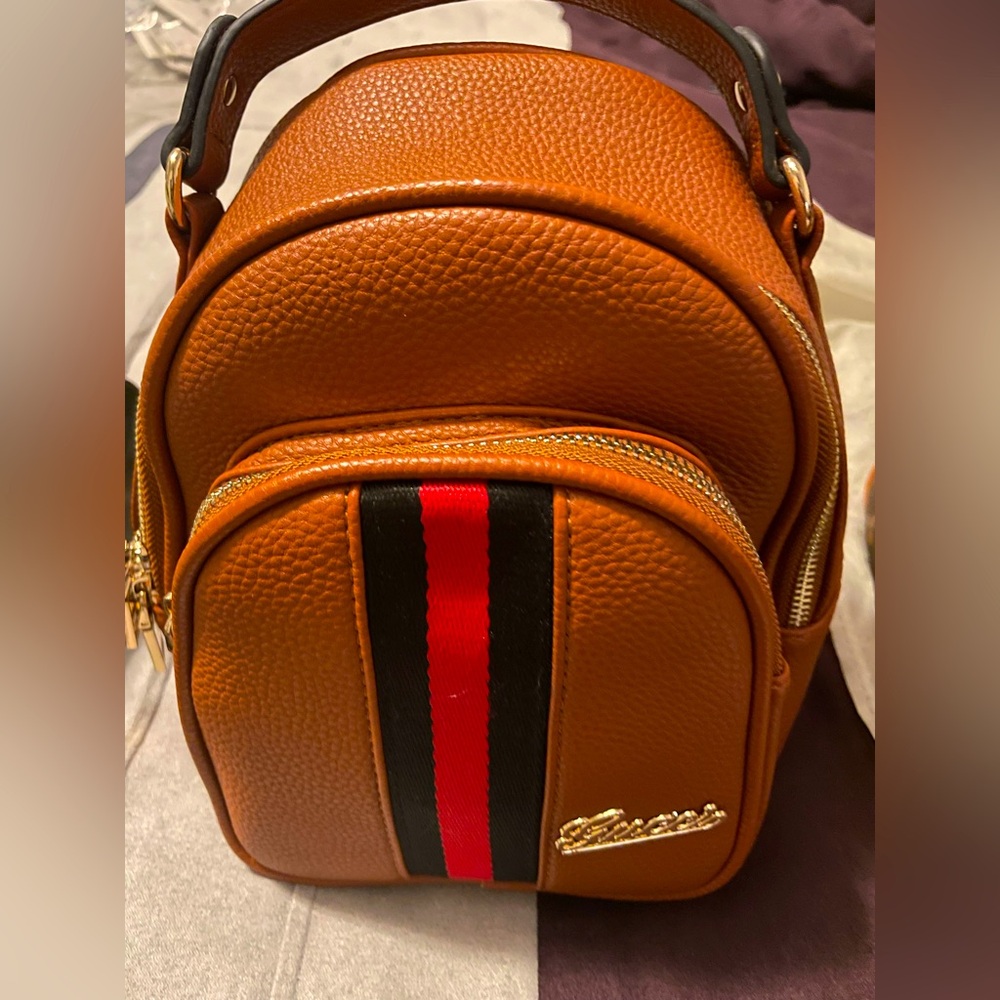 Cute Cognac Mini Backpack